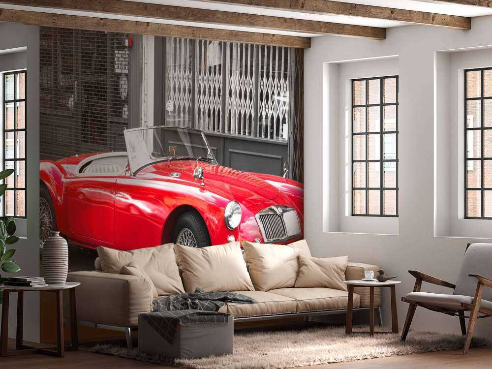 Voiture classique rouge