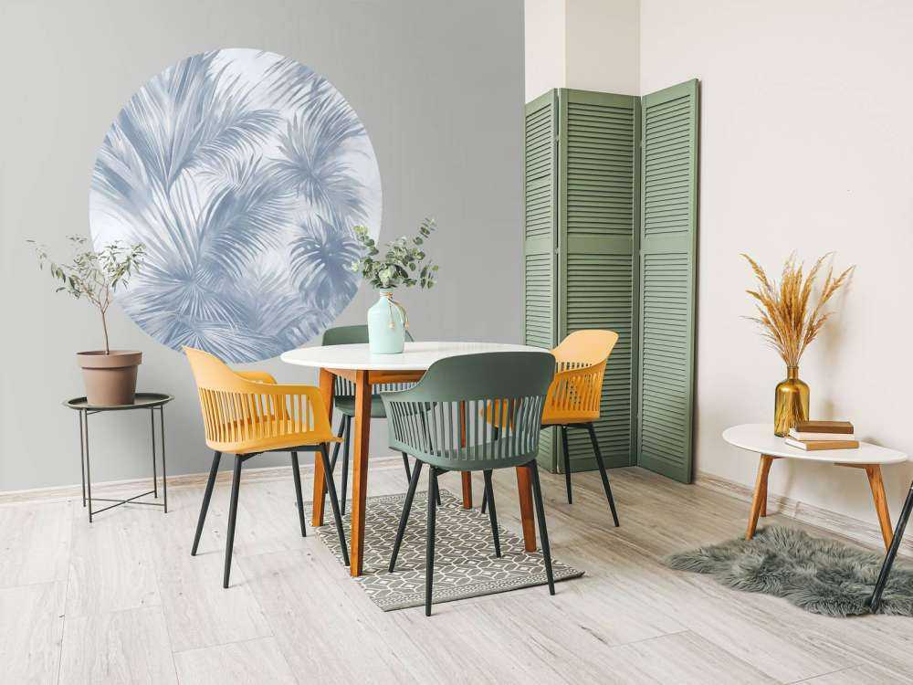 Palm Extravaganza Bleu