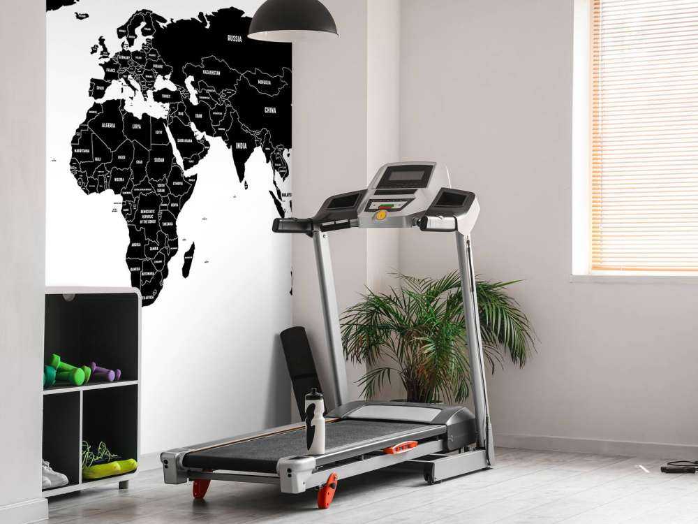 Carte du monde en noir