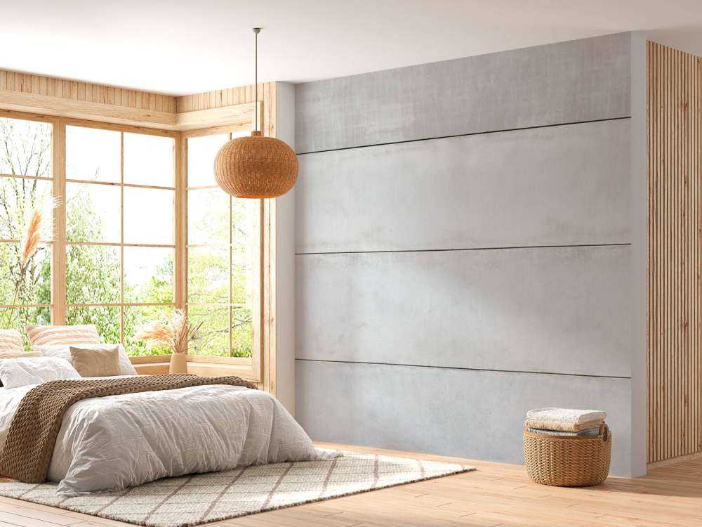 Mur panoramique en béton