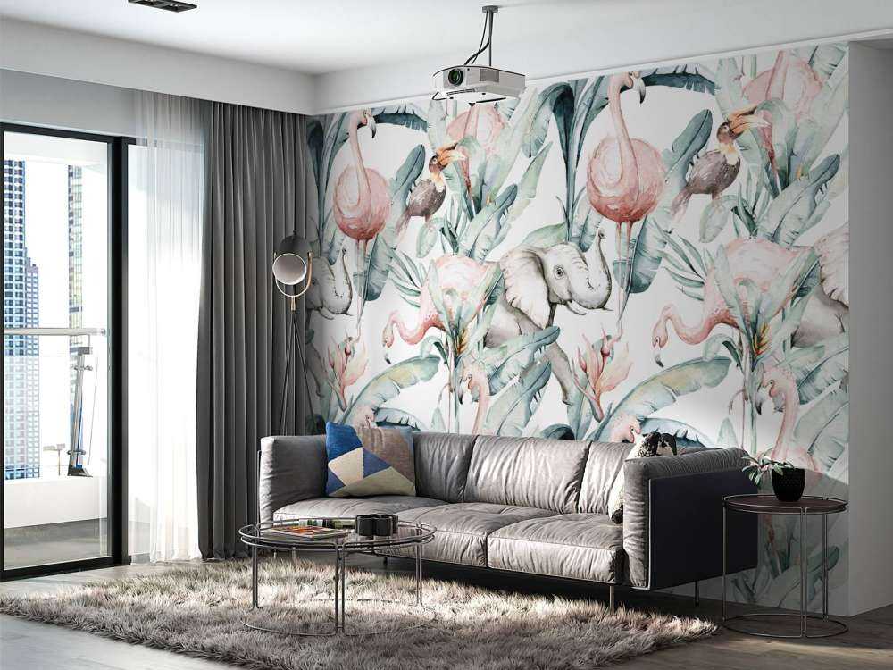 Animaux entre les feuilles