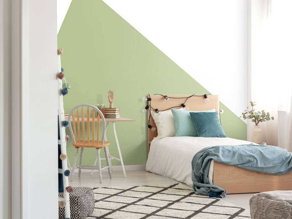 Triangle, vert clair