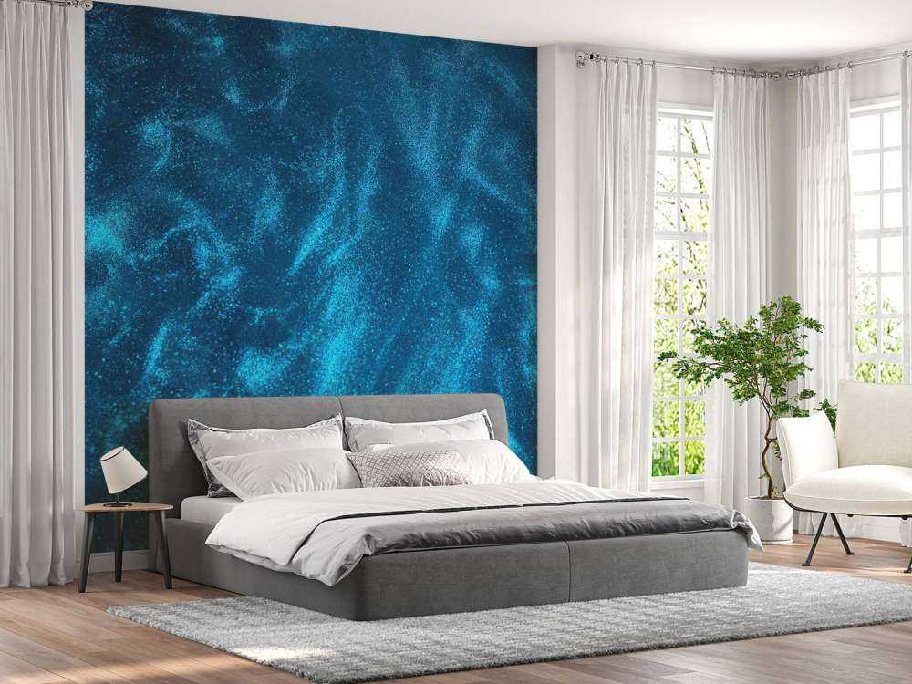 Ruisseau à paillettes bleues