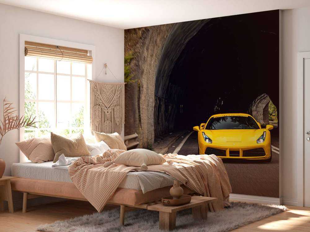 Ferrari 488 GTB sur route de montagne