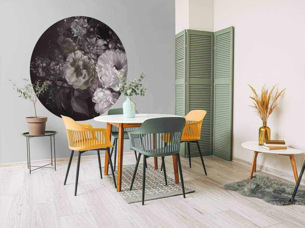 Bouquet avec lilas vert