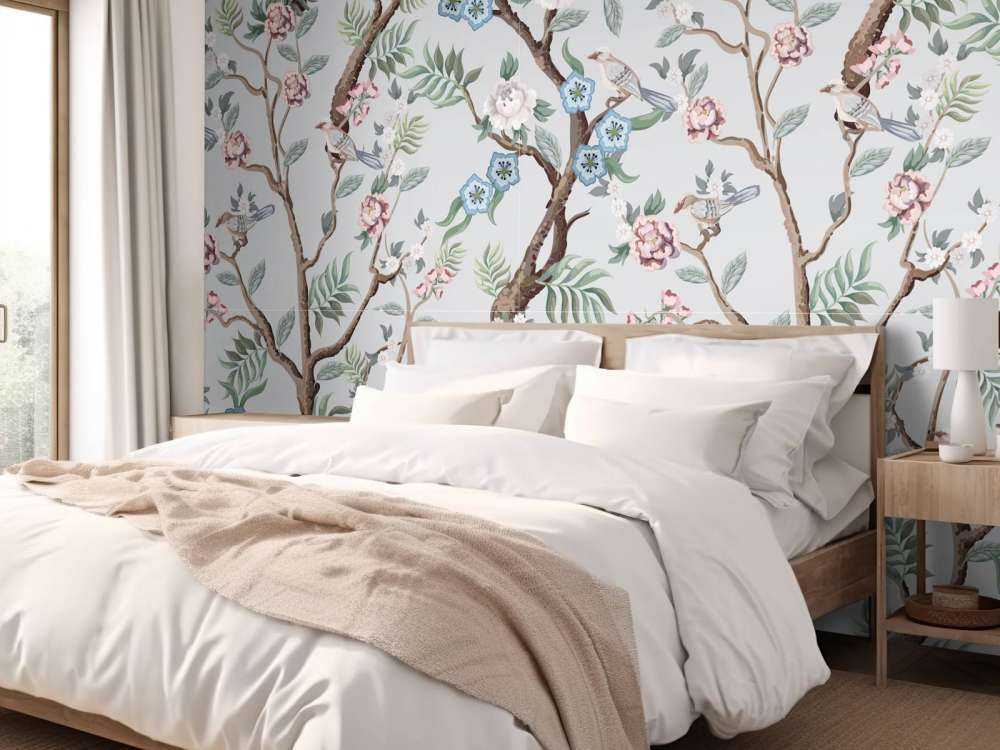 Motif floral, pastel