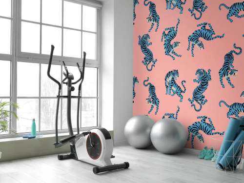 Motif Tigres bleus