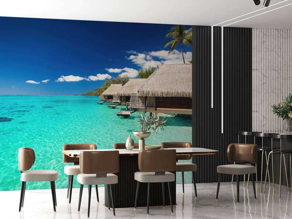 Chalets aux Maldives