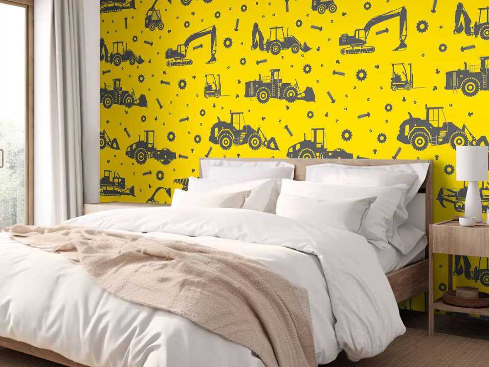 Jaune de construction jaune