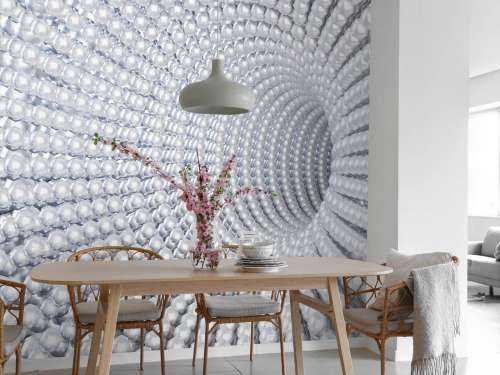 Tunnel avec bulles 3D