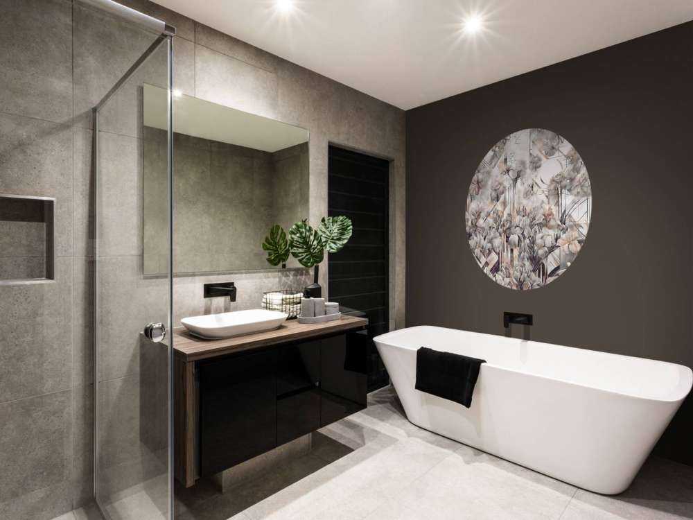 Immenses iris aquarelle sépia