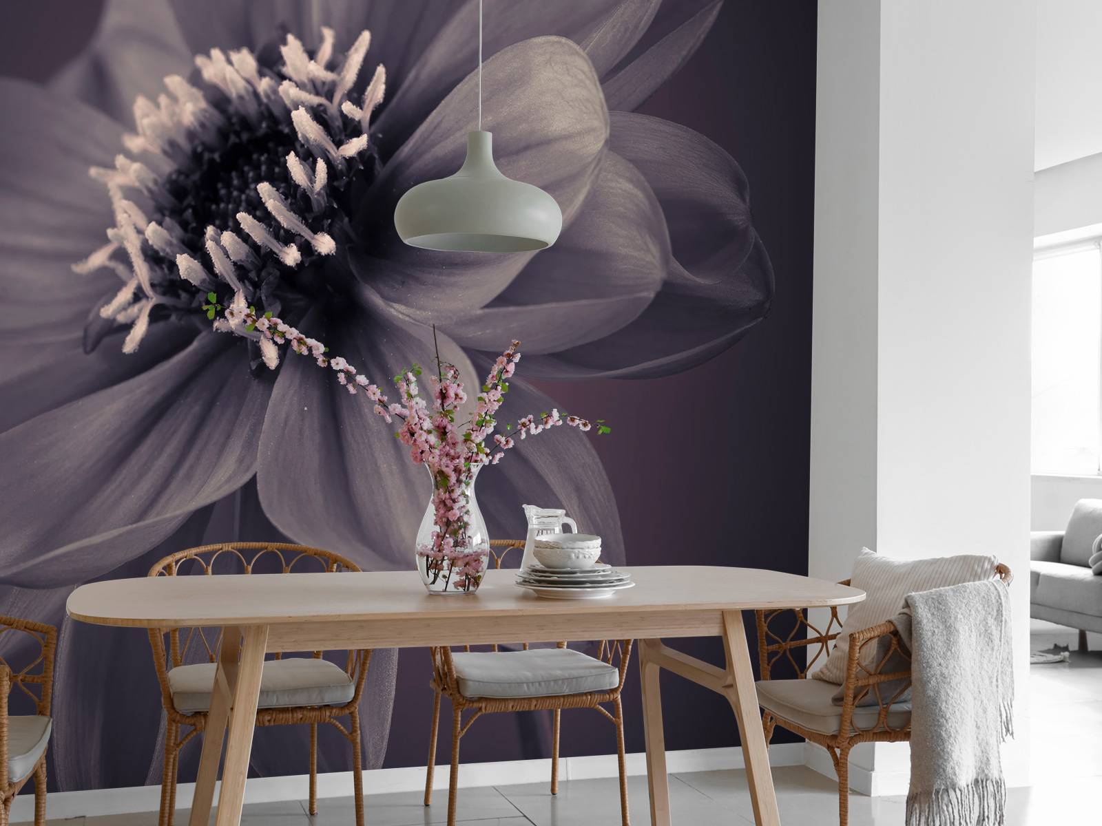 Fleur de dahlia foncé