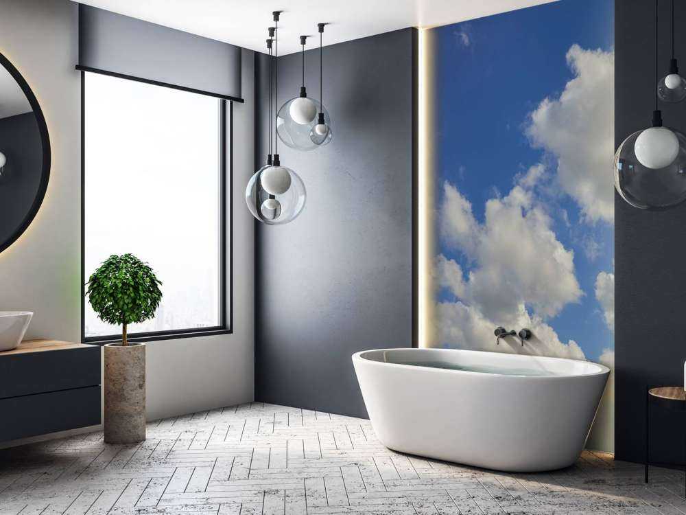 Nuages sur ciel bleu
