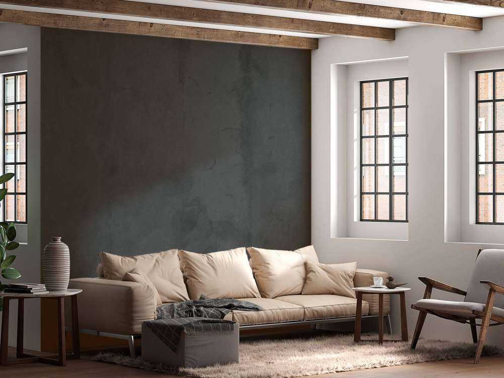 Béton noir olive