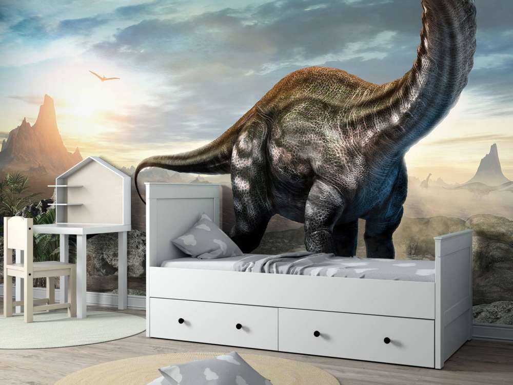 Apatosaurus dans les montagnes