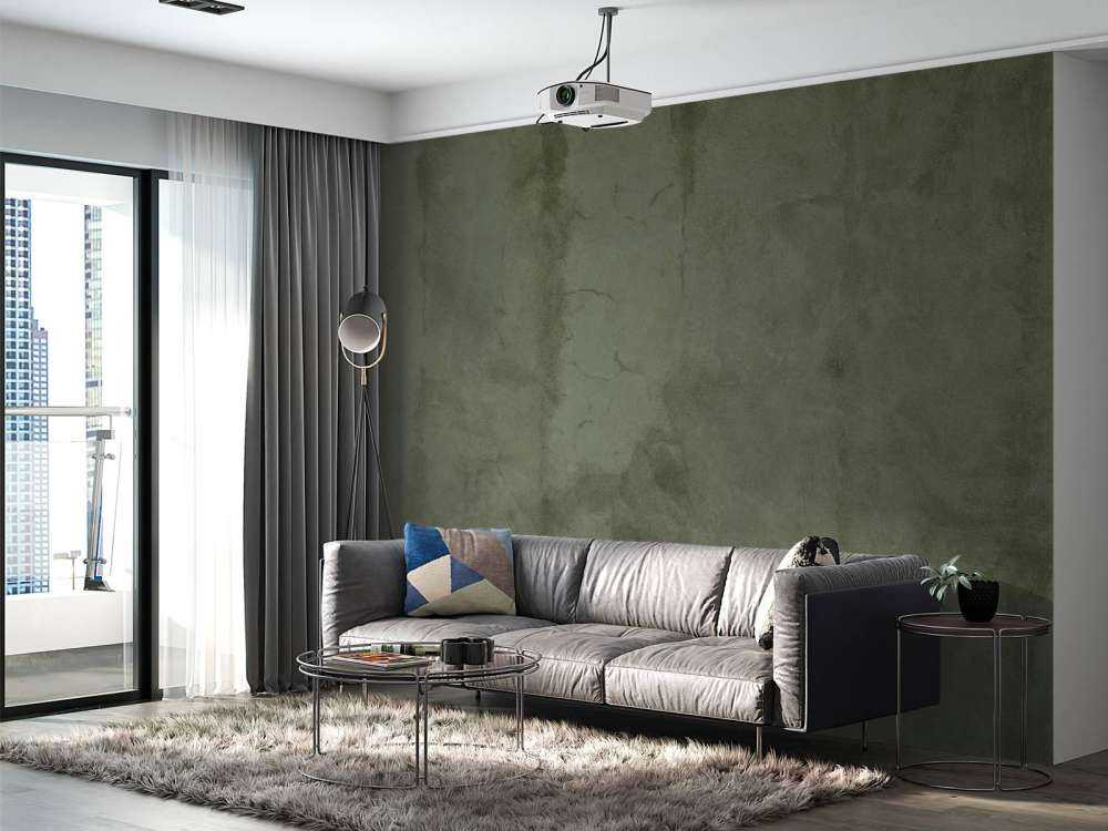 Béton vert avec fissures de balayage