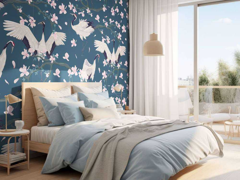 Grues et magnolias