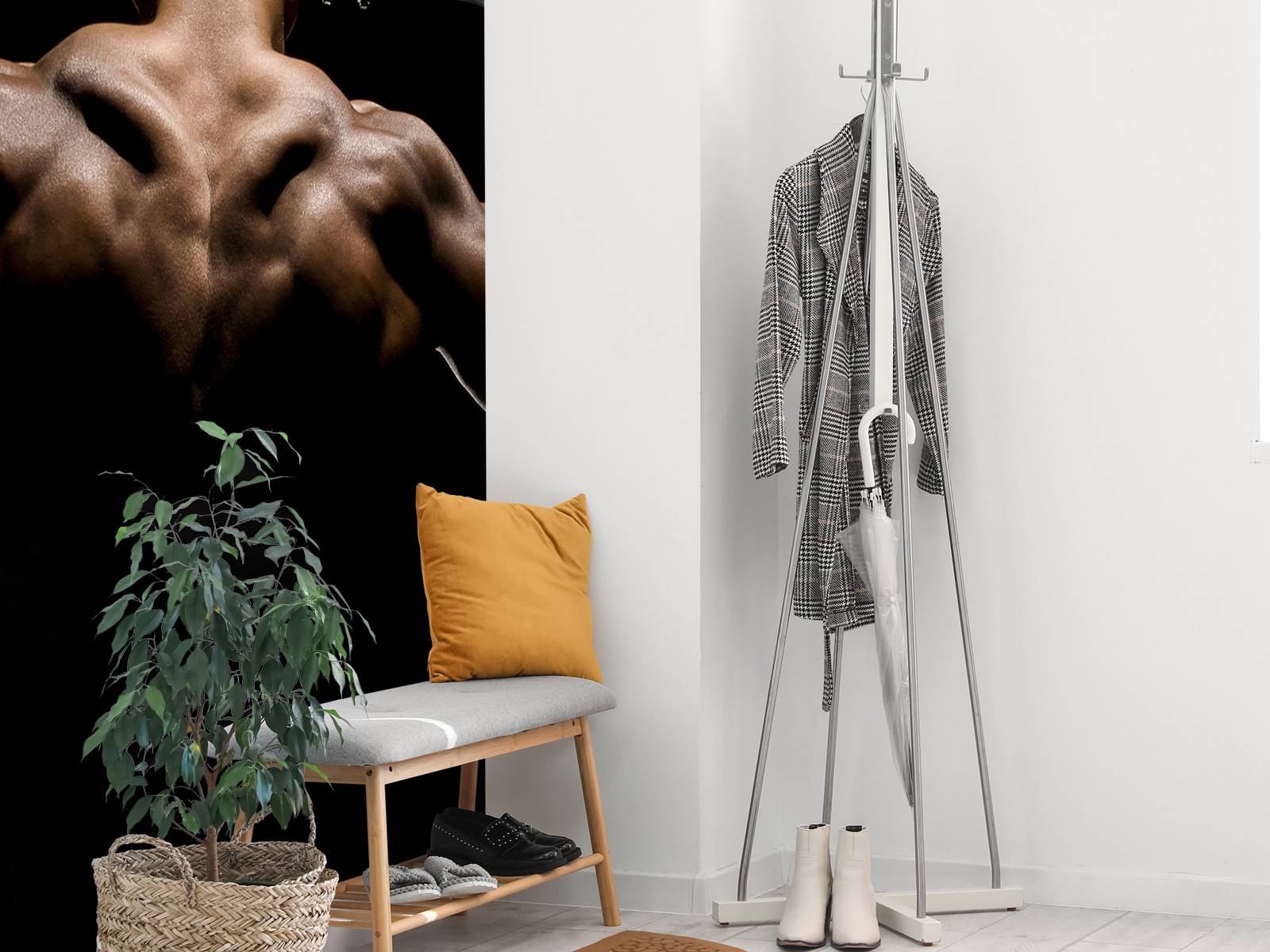 Homme au dos musclé