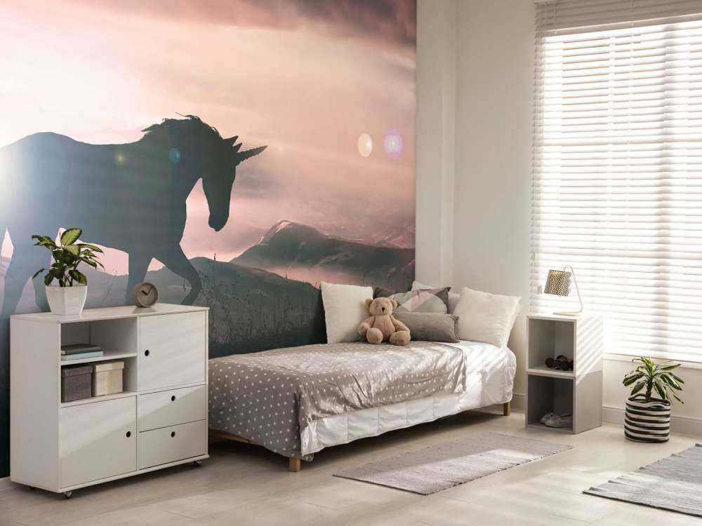 Licorne au coucher du soleil