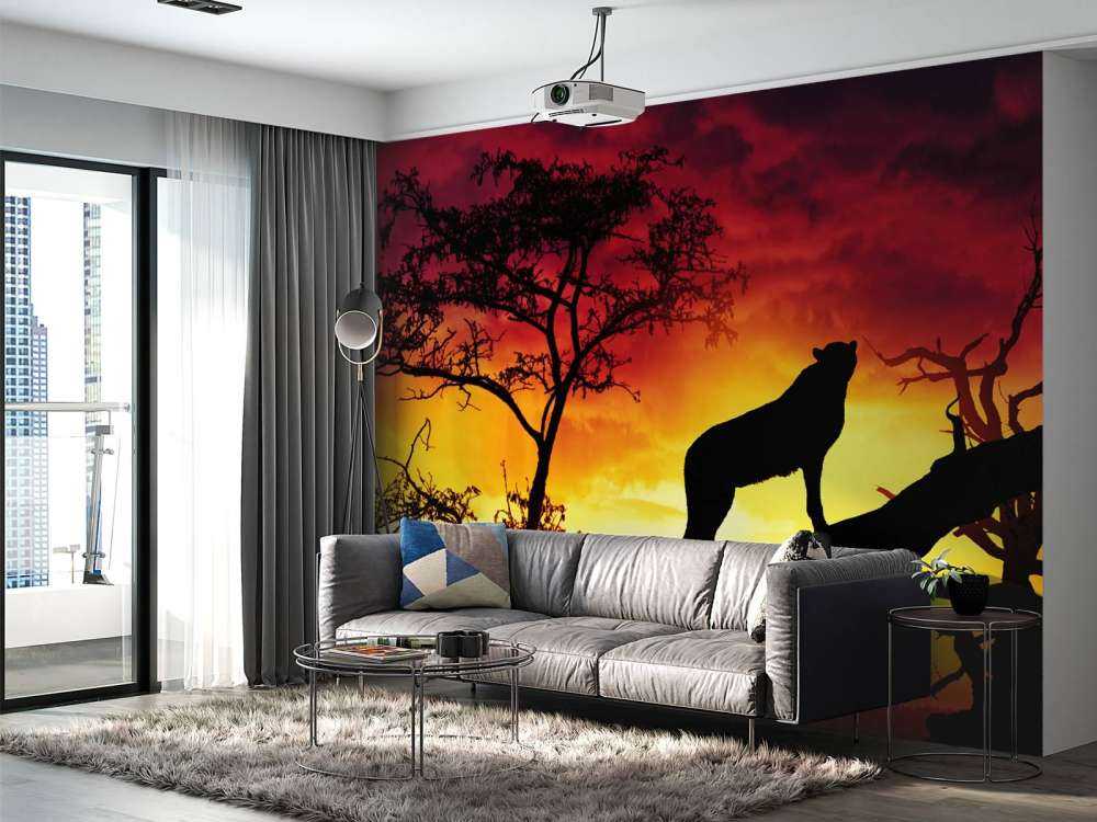Guépard sur un arbre