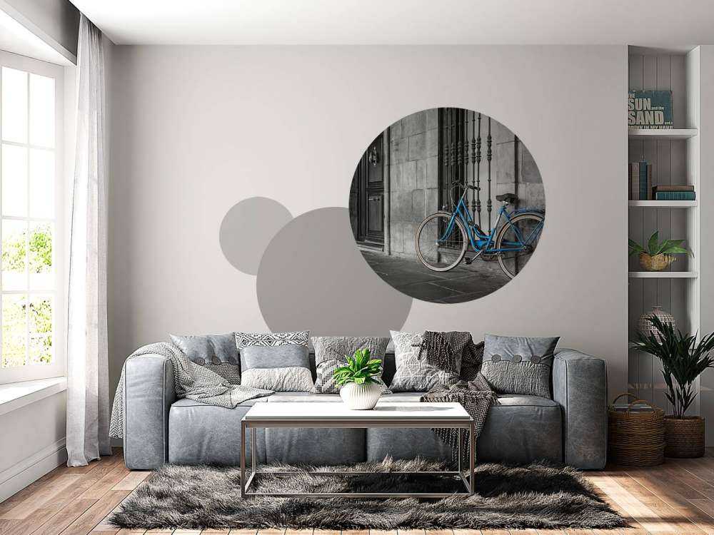 Vieux vélo bleu