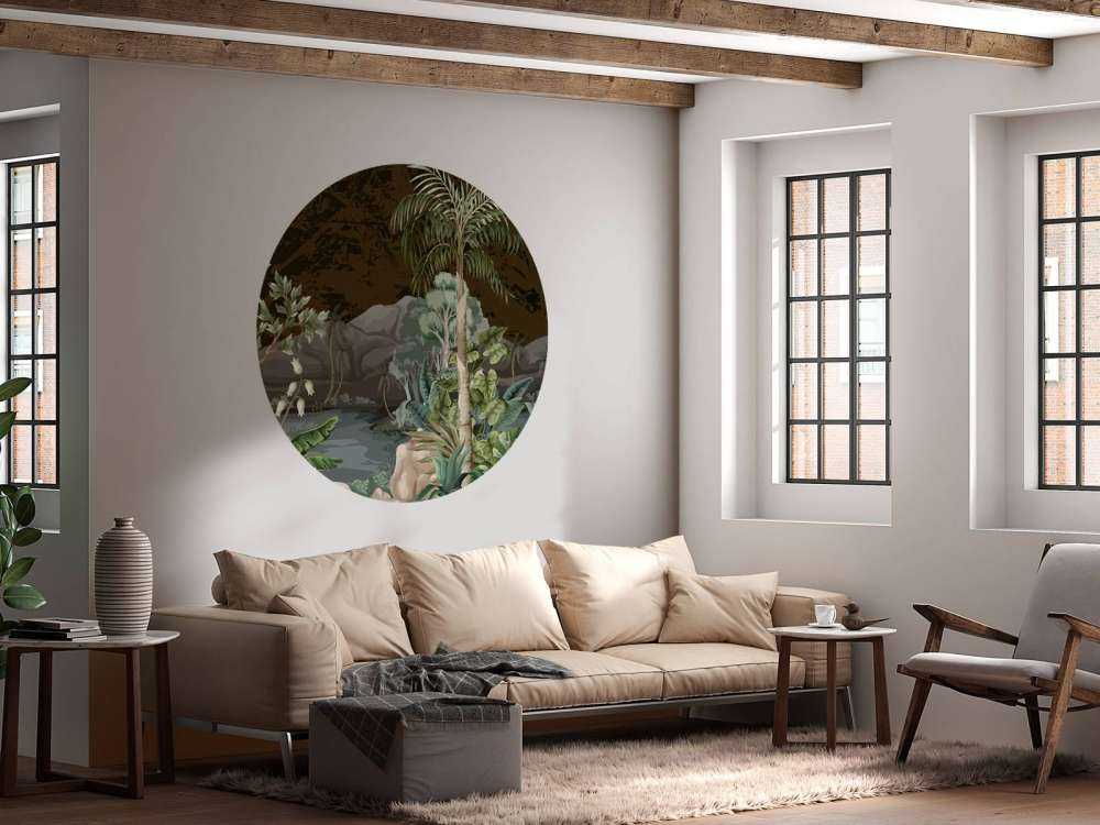 Paysage de jungle avec rivière