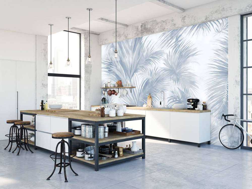 Palm Extravaganza Bleu