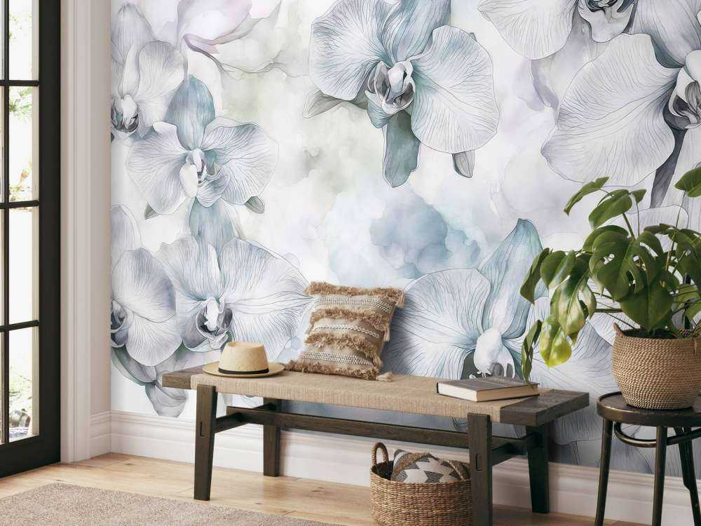 Mélodies d'orchidées aquarelle
