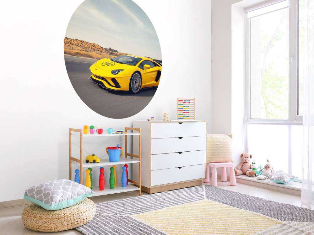 Lamborghini Aventador en action