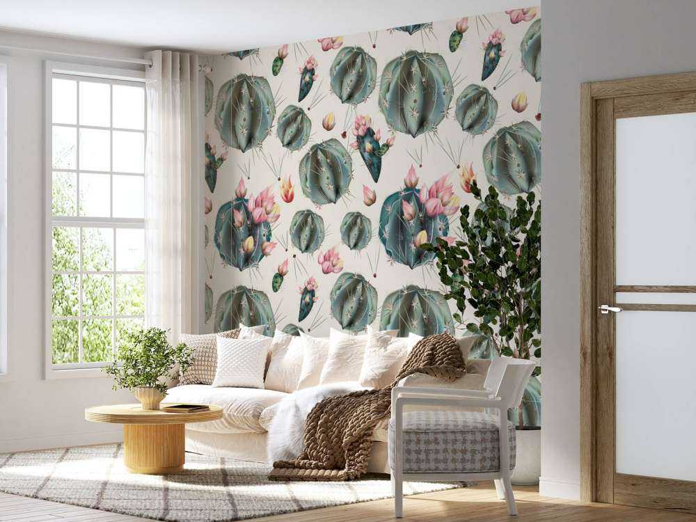 Cacti aux fleurs