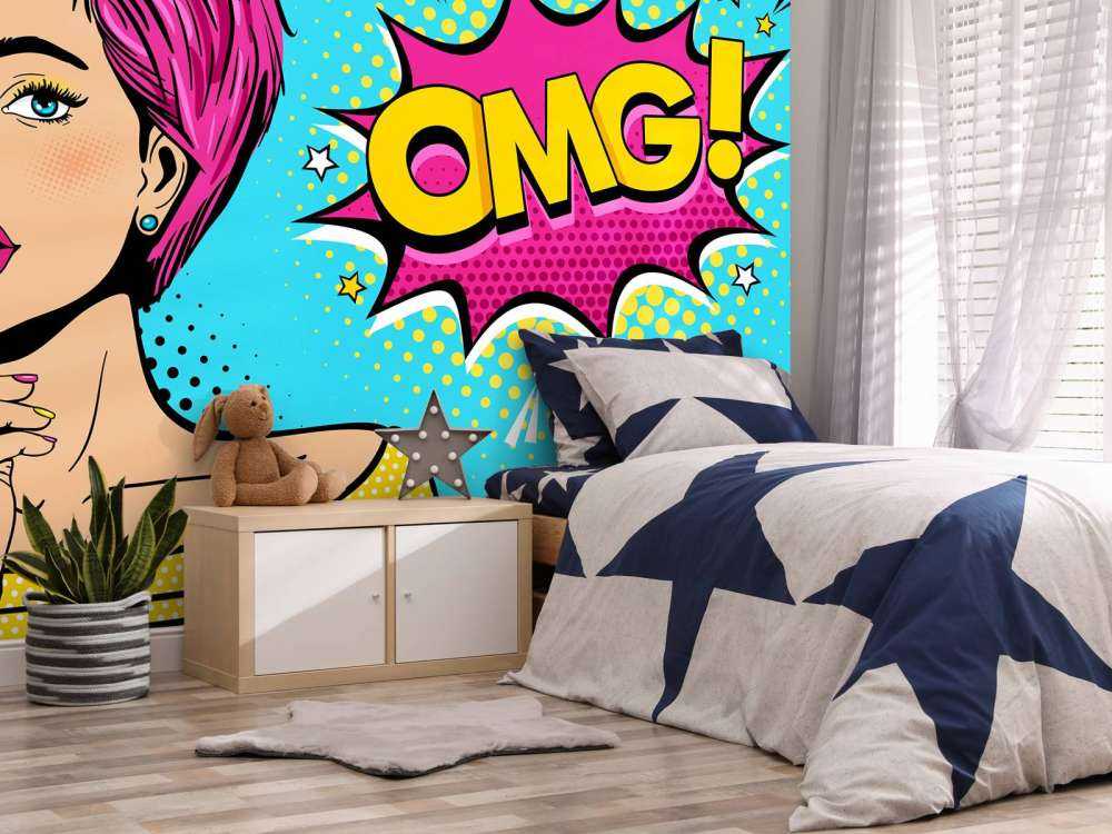 Femme au style pop art