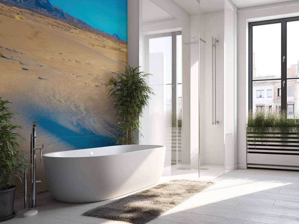 Lever de soleil sur des dunes de sable