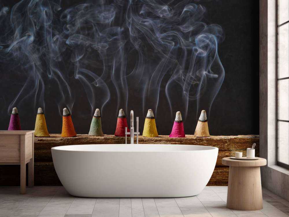 Bâtonnets d'encens colorés