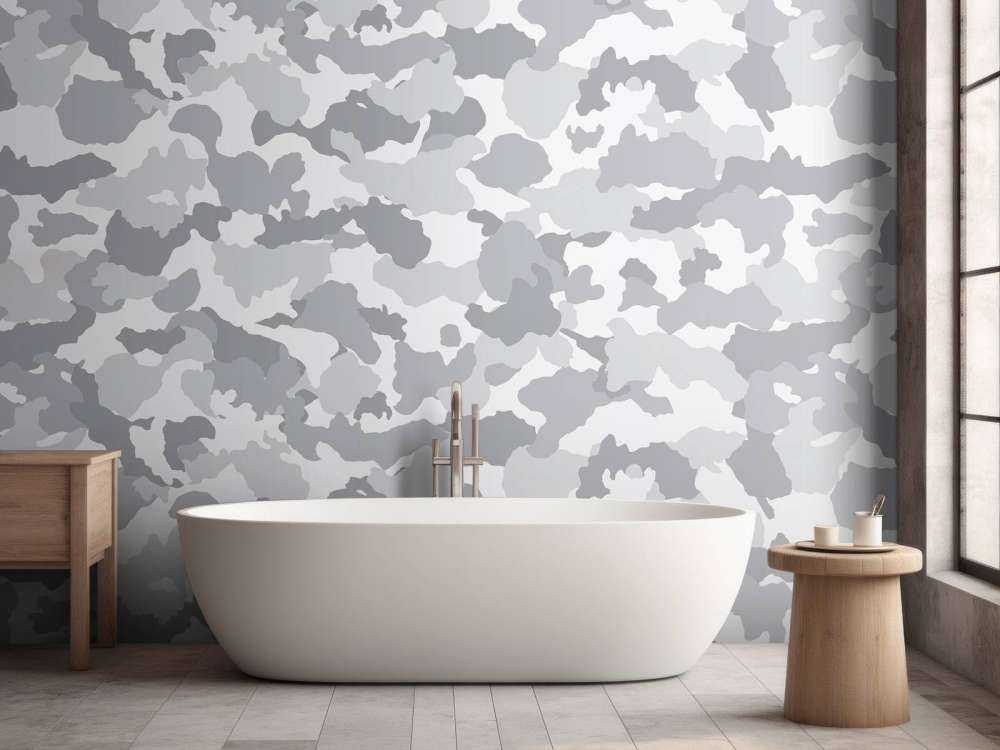 Motif l'armée, gris