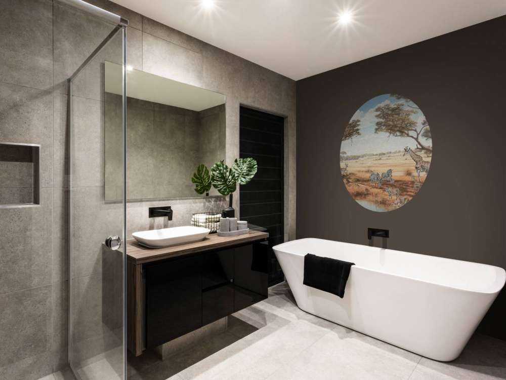 Paysage de safari en couleur