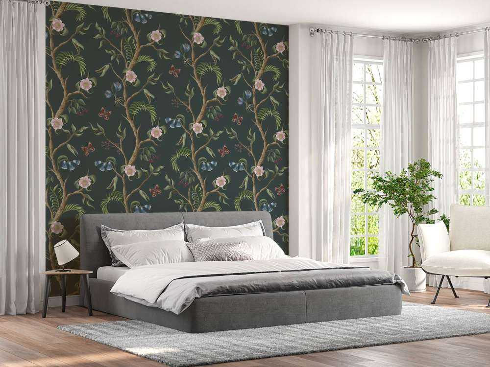 Motif de fleurs épanouies