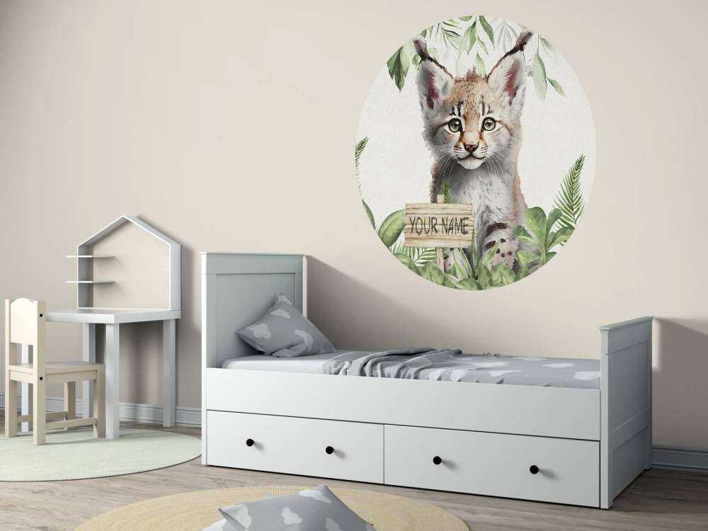 Bébé lynx dans la jungle