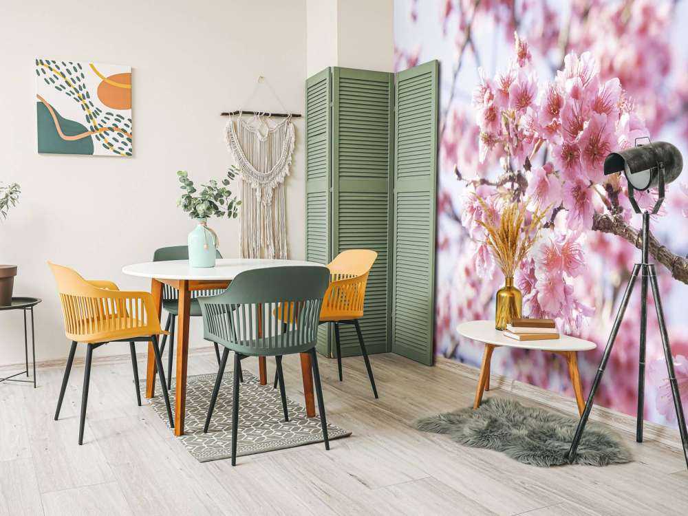 Gros plan sur la fleur rose