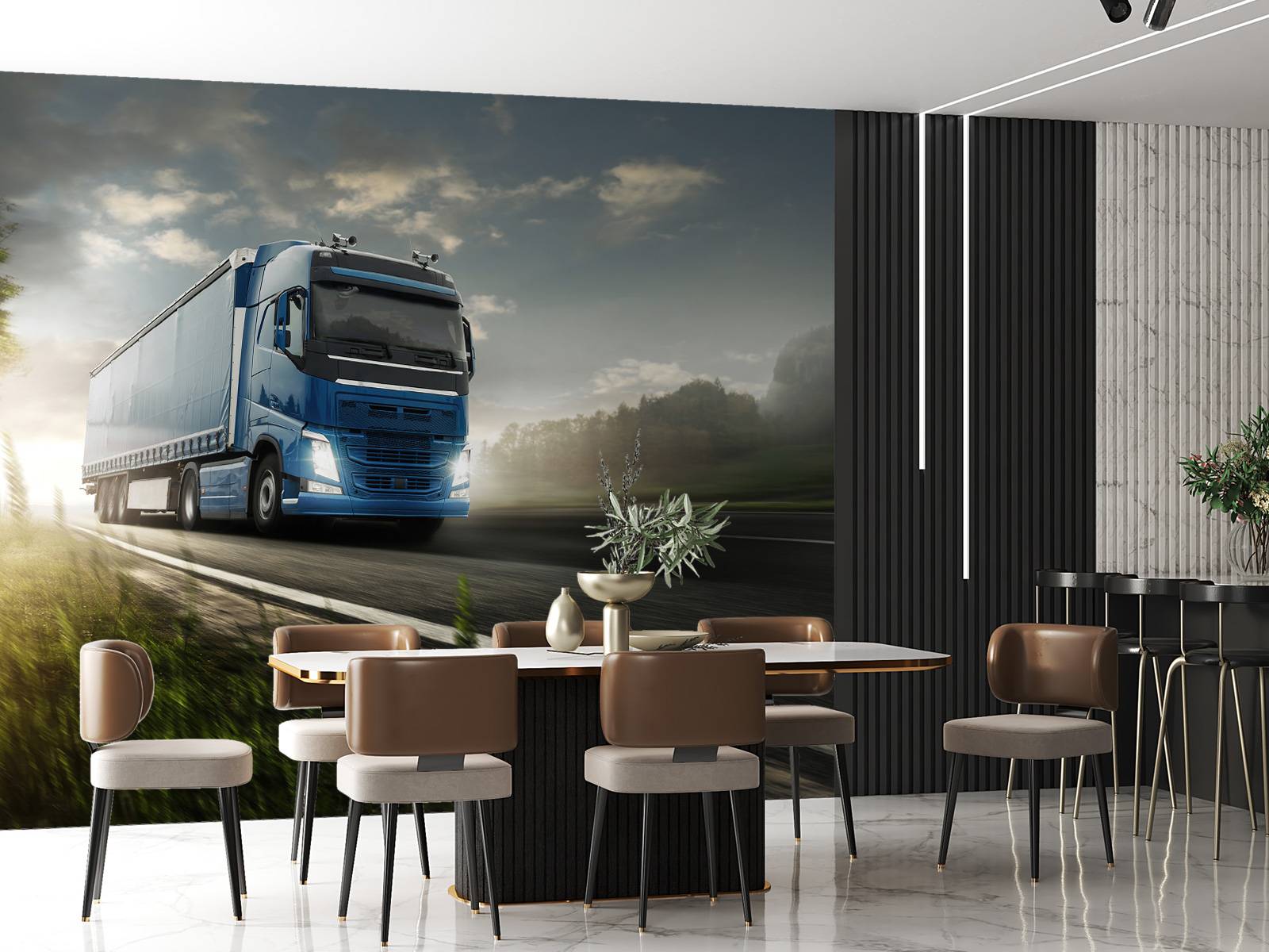 Photo du camion de papier peint