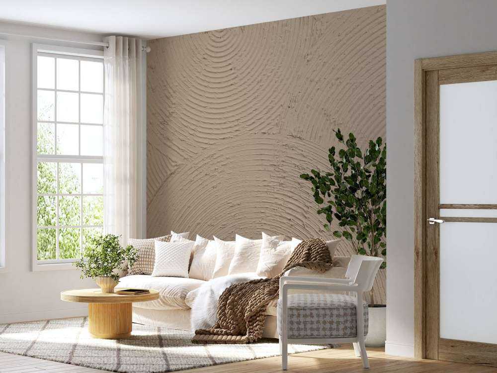 Cercles zen en taupe