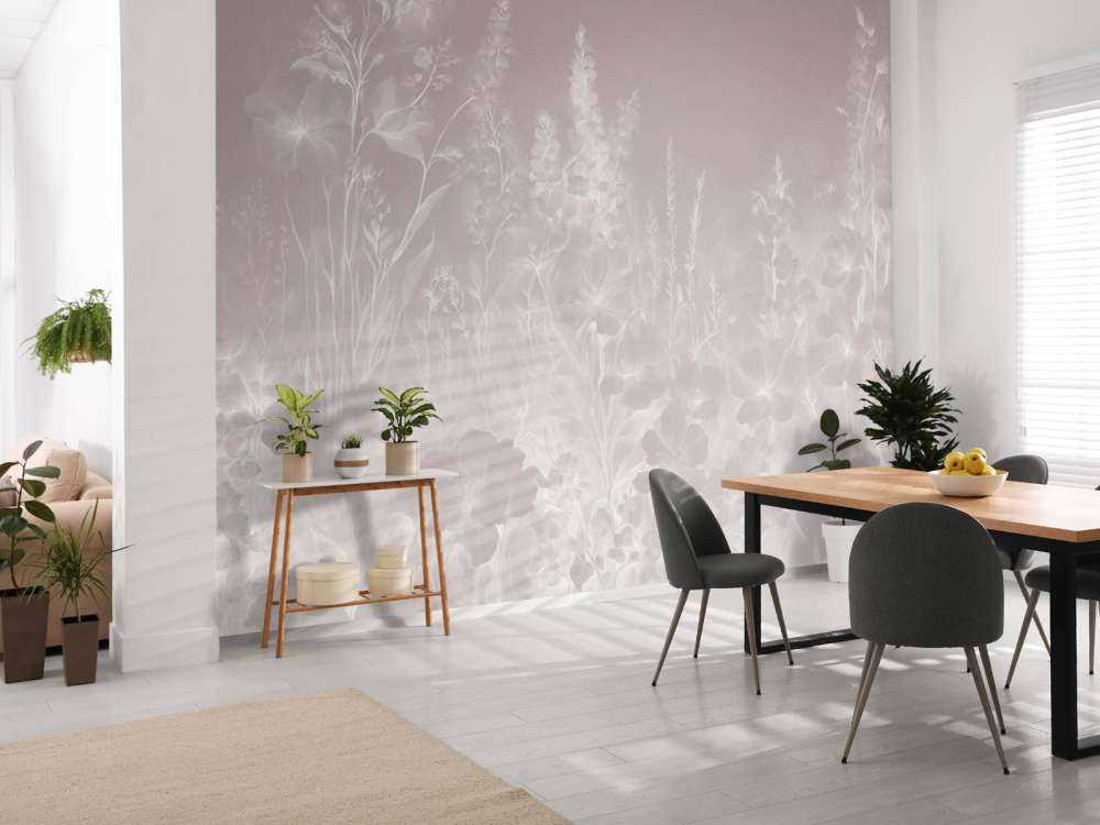 Jardin anglais tendre - rose