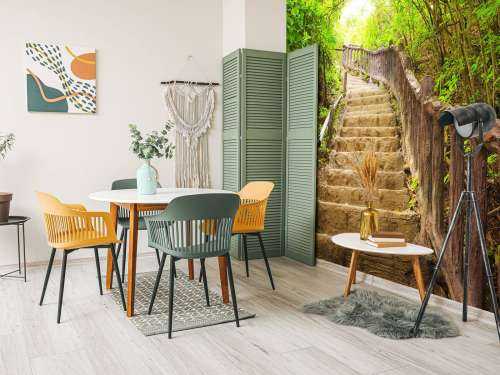 Escalier en forêt