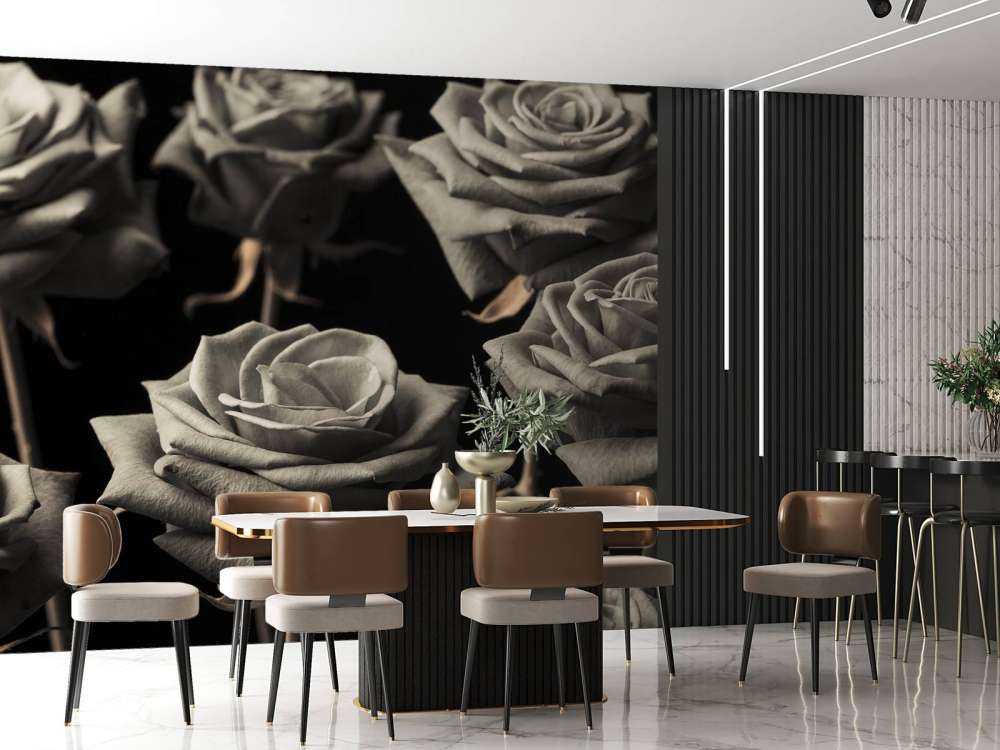 Roses sépia