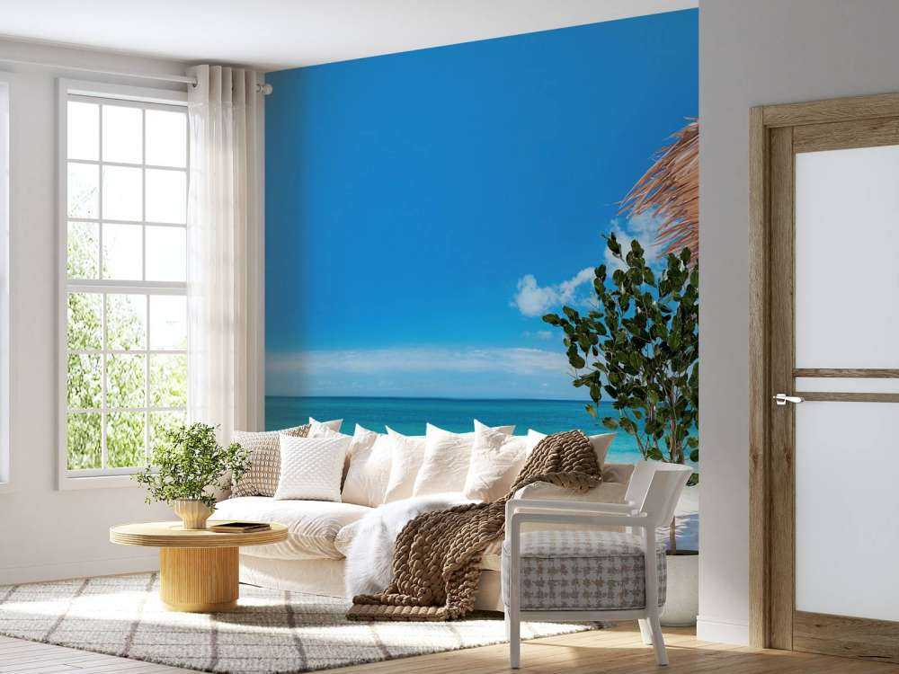 Bain de soleil sur la plage