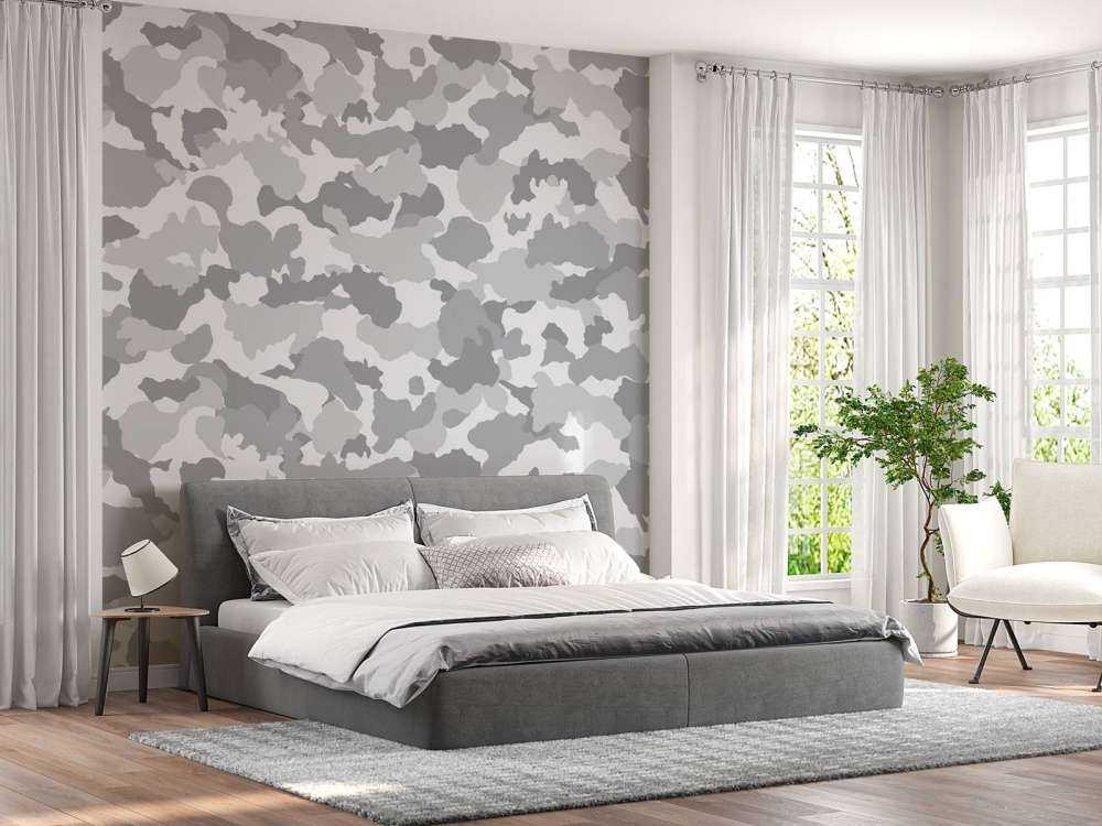 Motif l'armée, gris