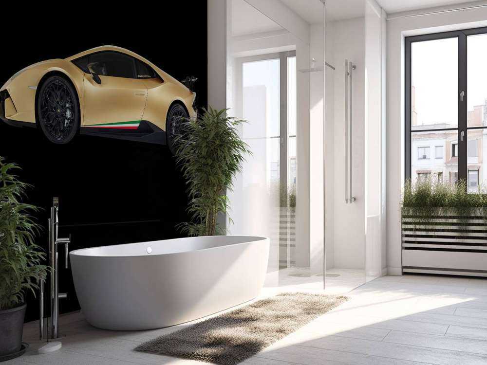 Lamborghini Huracán - Côté, noir