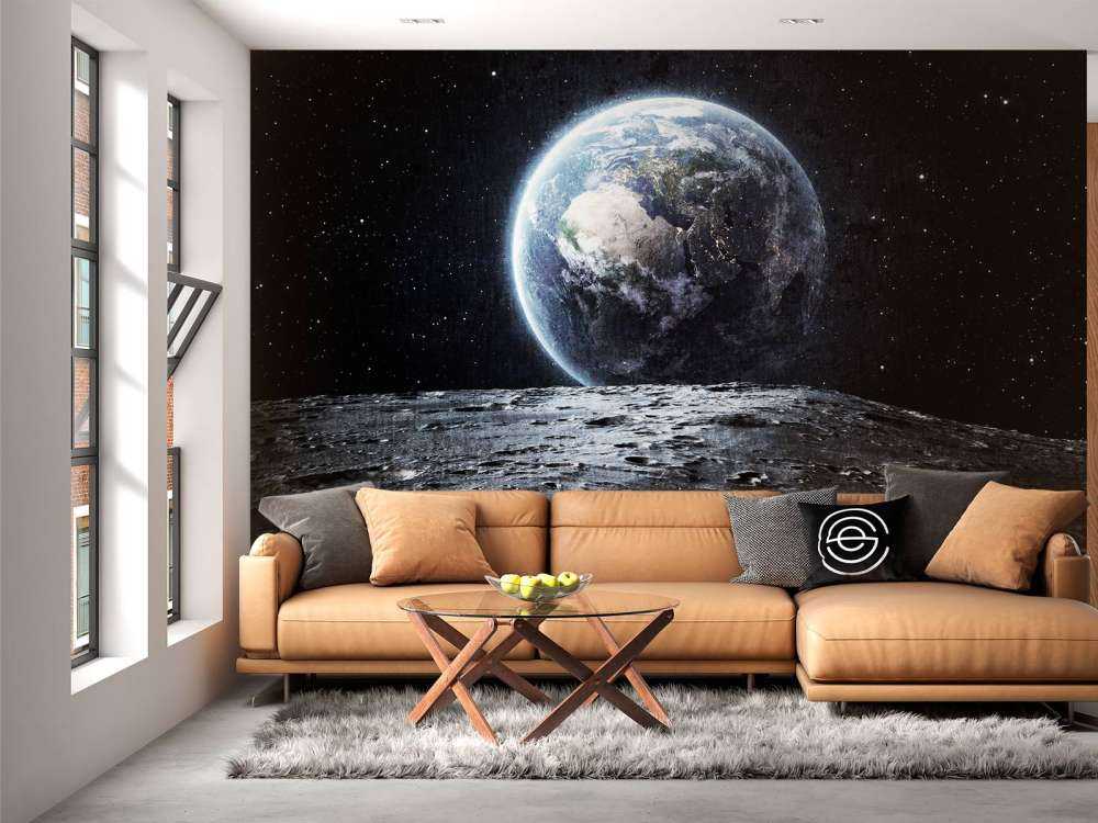La lune et la terre