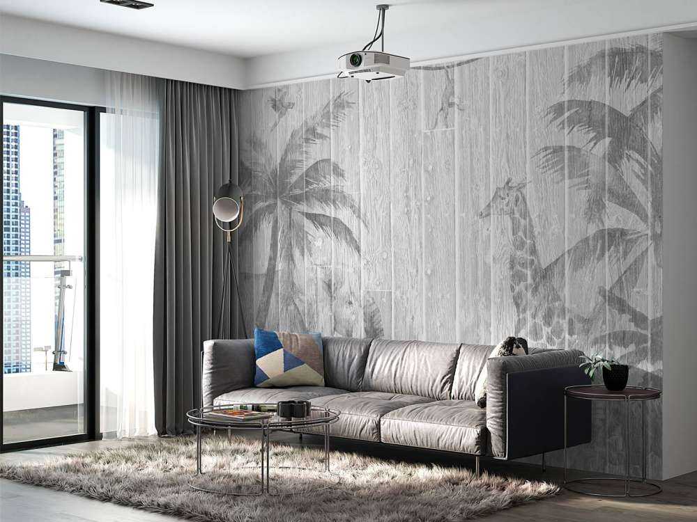 Animaux de la jungle sur bois