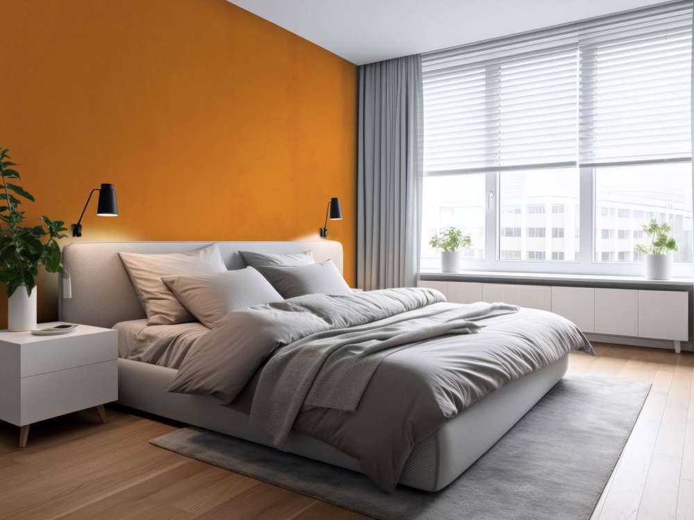 Béton brun orange
