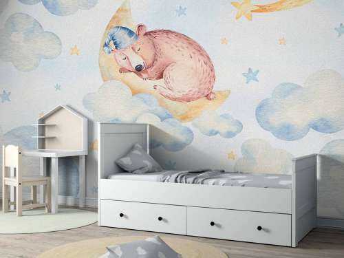 Ours endormi dans les nuages